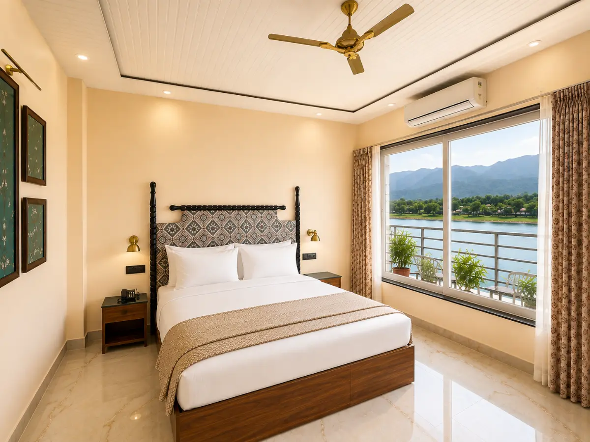 Premium Ganga View Room in Rishikesh near Ganga