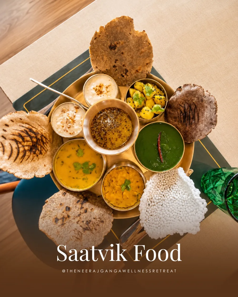 Saatvik food at The Neeraj Ganga Wellness Retreat in Rishikesh