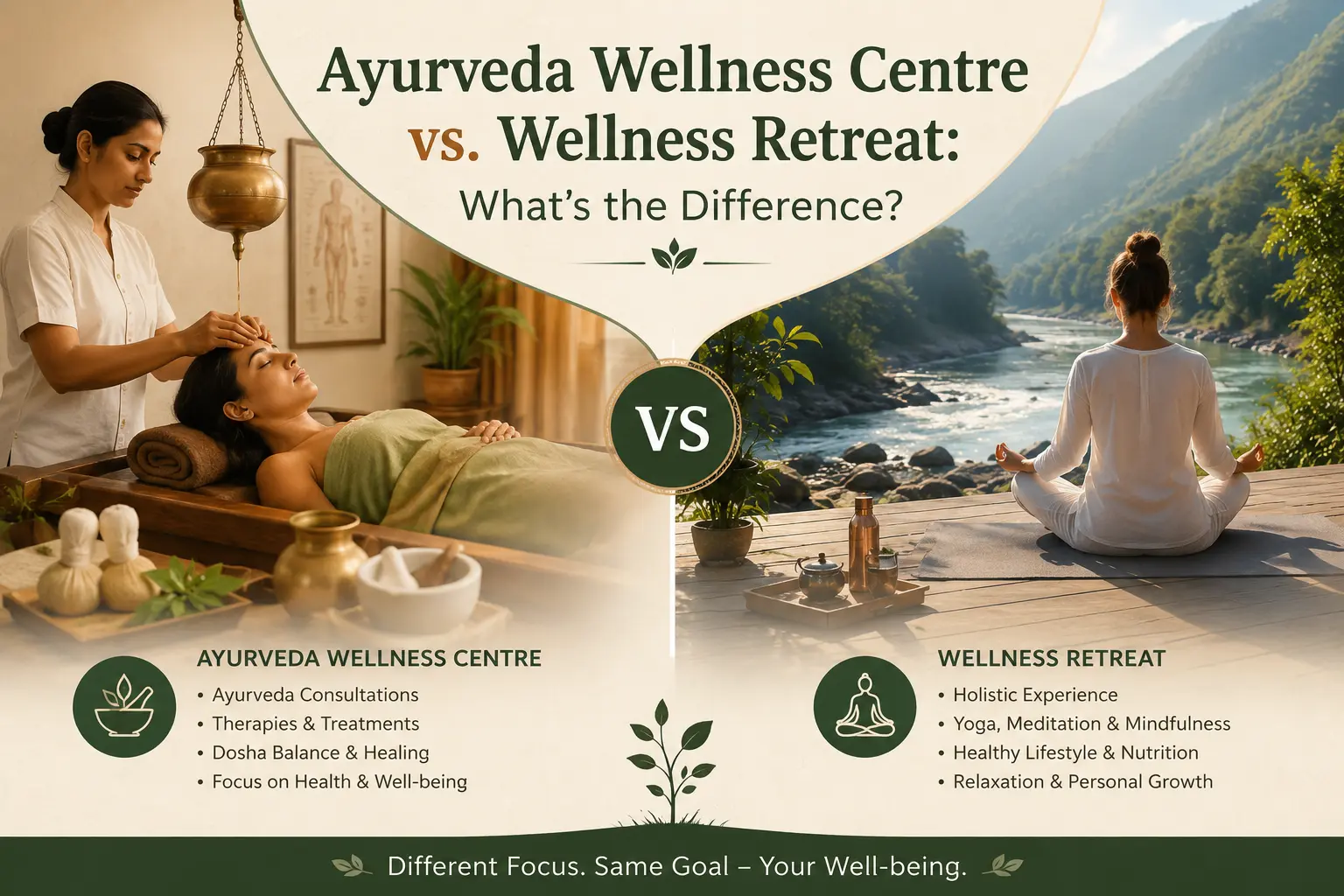 Ayurveda Wellness Centre vs. Wellness Retreat India: What’s the Difference?