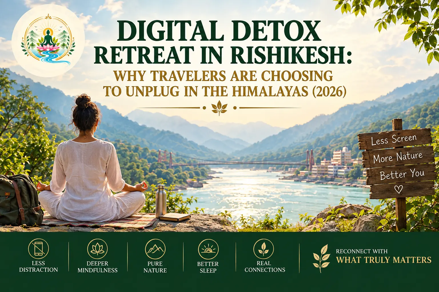 Digital Detox Retreat in Rishikesh: Why Travelers Are Choosing to Unplug in the Himalayas (2026)